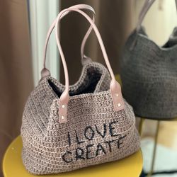 Video tutorial crochet shopper bag, tote bag pattern, Pdf pattern, tshirt yarn market bag patterns, gifts for knitters