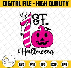 my 1st halloween svg, baby first halloween svg, kids halloween png, funny, shirt, files for cricut, silhouette