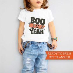 DTF Transfers, Ready to Press, T-shirt Transfers, Heat Transfer, Direct to Film, Fall DTF Transfers, Boys Halloween, Boo