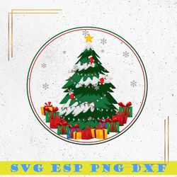Christmas Tree SVG, Santa SVG, Merry Christmas SVG, Happy New Year SVG