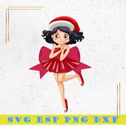 Christmas Girl SVG, Baby Girl SVG, Merry Christmas SVG, Happy New Year SVG