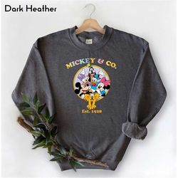 Mickey And Co Est 1928 Sweatshirt, Cute Disney Character Shirt, Disney World Sweatshirt, Disneyland T-Shirt, Mickey And