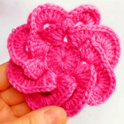 3D Crochet Flower  Pdf Pattern