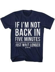 Ace Ventura Five Minutes Navy Adult T-Shirt