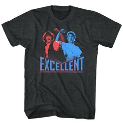 Bill and Ted 3D Excellent Black Heather Adult T-Shirt