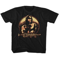 Conan The Barbarian Shield Black Toddler T-Shirt