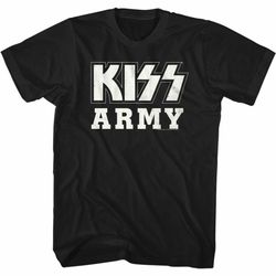 Kiss BW Kiss Army Black Adult Classic T-Shirt