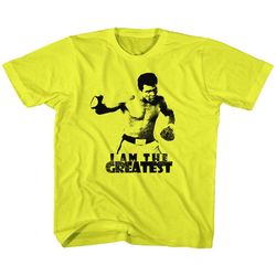 Muhammad Ali I Am The Greatest Yellow Children's T-Shirt