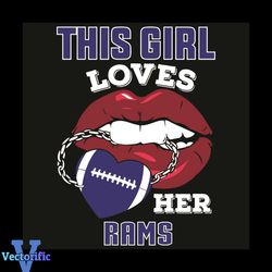 This Girl Loves Her Rams Sexy Lips Svg, Sport Svg, Sexy Lips Svg, Girl Svg, Girl Loves Los Angeles Rams Svg, Los Angeles
