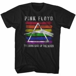 Pink Floyd Rainbow Black Adult T-Shirt