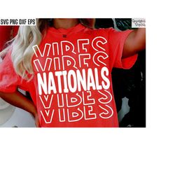 Nationals Vibes Svg | Cheer Shirt Svgs | Cheerleader Cut Files | Cheerlead Pngs | Cheer Tshirt Designs | Cheer Squad T-s