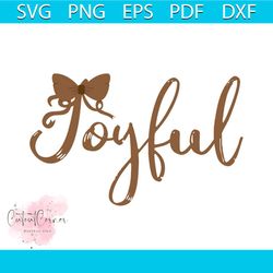 Joy Full Christmas Cute File Svg, Christmas Svg, Joy Full Svg, Christmas Bows Svg