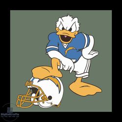 Donald Duck Los Angeles Chargers Svg, Sport Svg, Los Angeles Chargers Football Team Svg, Los Angeles Chargers Svg, Los A