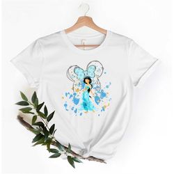 Disney Princess T-Shirt, Jasmine Watercolor Castle Shirt, Jasmine Castle Shirt, Watercolor Jasmine Shirt, Disneyworld Fa