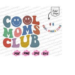 Cool Moms PNG Bundle, Mom Life PNG, Mom PNG, Mama Png, Mothers Day Png, Popular Png, Shirt Png, Retro Font Png,Png Files