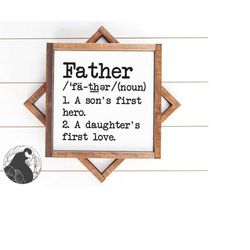 Father Definition SVG, Dad svg, Father svg, Father's Day svg, Dad Sign svg, , Cricut, Silhouette,  DXF, PNG