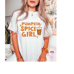 Pumpkin Spice Girl PNG, Pumpkin Pie PNG, Fall Autumn, Groovy Thanksgiving Png, Retro Fall Png
