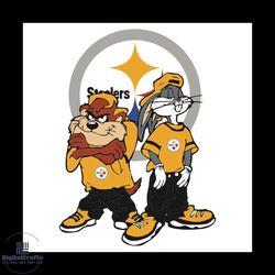 Looney Tunes Hip Hop Pittsburgh Steelers Svg, Sport Svg, Pittsburgh Steelers Svg, Pittsburgh Steelers Team Svg, Looney T