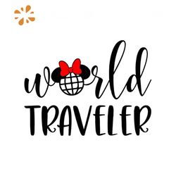 World Traveller Svg, Disney Svg, Mickey Svg, Mickey Mouse Svg, Mickey Head Svg, Disneyland Svg, Disney Movie Svg, Cartoo