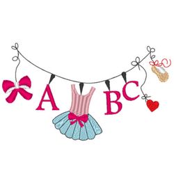 Charming Letters-Alphabets for Girls Embroidery Design