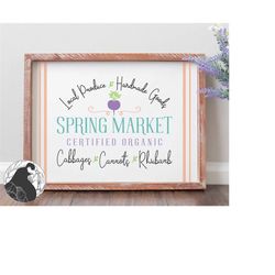 Spring Market SVG, Spring Sign svg, Farmer's Market svg, Cut File for Spring Decor, Easter Sign svg, Cricut Files, Silho