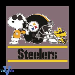 Pittsburgh Steelers Snoopy Woodstock Svg, Sport Svg, Pittsburgh Steelers Svg, Pittsburgh Steelers Football Team Svg, Pit