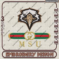 NCAA Morehead State Eagles Gucci Embroidery Design, NCAA Teams Embroidery Files, NCAA Morehead State Machine Embroidery