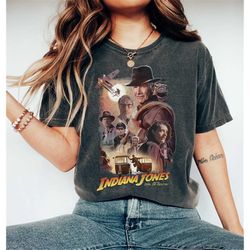 Vintage Indiana Jones and the Dial of Destiny Comfort Colors, Disney Indiana Jones Shirt, Vintage Disney Movie Shirt, Di