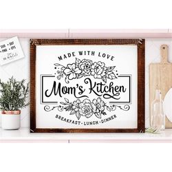 Mom's kitchen SVG, Mum's kitchen svg, Mama's kitchen svg, Kitchen svg, Funny kitchen svg, Cooking Funny Svg, Pot Holder