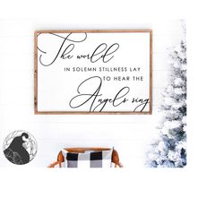 It Came Upon the Midnight Clear SVG, Cut File for Christmas Sign, Christmas diy,  Christmas Song Design for Cricut Silho