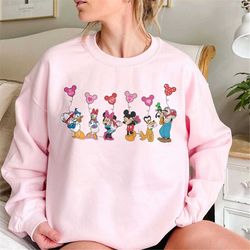 Retro Mickey And Minnie Sweatshirt, Disneyland Family Sweatshirt, Disney Trip Crewneck, Valentine Gift For Women, Couple