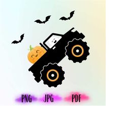 Ghost Monster Truck Png, Boys Halloween Png, Cute Ghost Png, Fall Cut Files, October31 jpg, Halloween Movie Png, Cricut