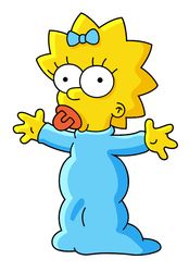 The Simpsons. Maggie Simpson.  SVG, PNG, JPG files. Digital download.