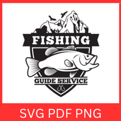 Fishing Logo Svg, Bass fishing camp SVG, Vector art fishing SVG Fish Svg, Fishing Clipart, Fishing Files for Cricut,