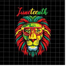 Lion Juneteenth Celebrate Black Freedom Png, Lion Africa Juneteenth Day Png, Lion Independence Day Png, Black History Mo