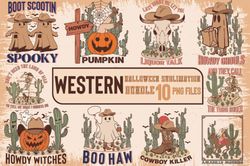 Western Halloween Bundle | Halloween png | Halloween Sublimation Designs| Western Sublimation Designs | Western Ghost