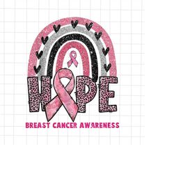 Breast Cancer Awareness Rainbow Png, Hope Breast Cancer Awareness Png, In October We Wear Pink Png, Love Pink Ribbon Png