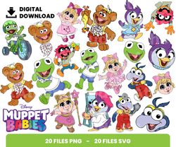 Bundle Layered Svg, Muppet Babies, Baby, Baby Shower, Love, Digital Download, Clipart, PNG, SVG, Cricut, Cut File