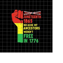 Because My Ancestors Weren't Free Svg, Power Fist Hand Black History Month Svg, Black Leaders Juneteenth Day Svg, Indepe