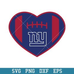 Heart New York Giants Logo Svg, New York Giants Svg, NFL Svg, Png Dxf Eps Digital File