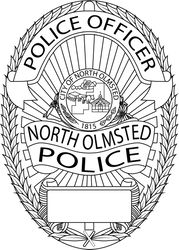 North Olmsted Ohio Police Department Badge vector svg dxf eps png jpg file