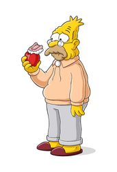 The Simpsons. Abraham Simpson SVG, PNG, JPG files. Digital download.