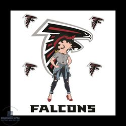 Betty Boop Atlanta Falcons Svg, Sport Svg, Atlanta Falcons Football Team Svg, Atlanta Falcons Svg, Atlanta Falcons Fans