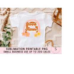 Good Times Retro PNG, Mama's Sunshine, Mom and Me Matching Boho Vintage PNG Silhouette Cricut Sublimation