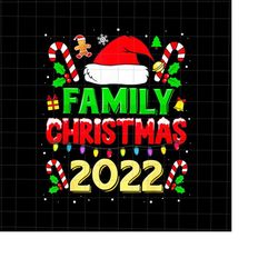 Family Christmas 2022 Png, Family Christmas Buffalo Plaid Png, Christmas Squad Hat Santa Png, Christmas Squad Xmas Png