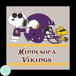 Minnesota Vikings Snoopy Woodstock Svg, Sport Svg, Minnesota Vikings Svg, Minnesota Vikings Football Team Svg, Minnesota