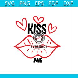 Kiss Me Valentine Svg, Valentine Svg, Kiss Me Svg, Heart Svg, Valentine Lips Svg