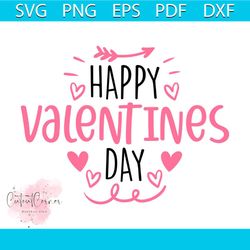 Happy Valentines Day Svg, Valentine Svg, Happy Svg, Valentine Day Svg, Heart Svg, Arrow Svg, Cupid Svg, Love Svg, svg fi