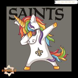 Dabbing Unicorn New Orleans Saints Svg, Sport Svg, New Orleans Saints Svg, New Orleans Saints Football Team Svg, Dabbing
