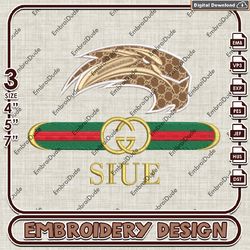 NCAA SIU Edwardsville Cougars Gucci Embroidery Design, NCAA Teams Embroidery Files, NCAA Machine Embroidery